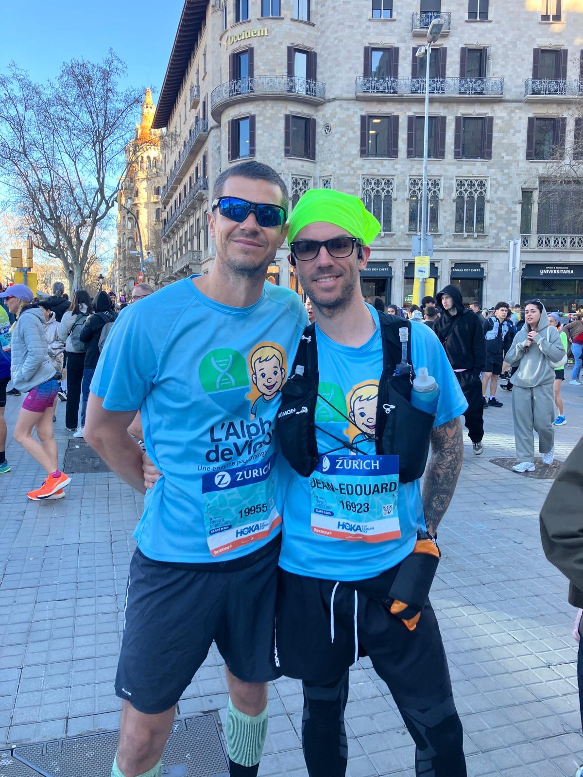 Soutien à Victor lors d'une course