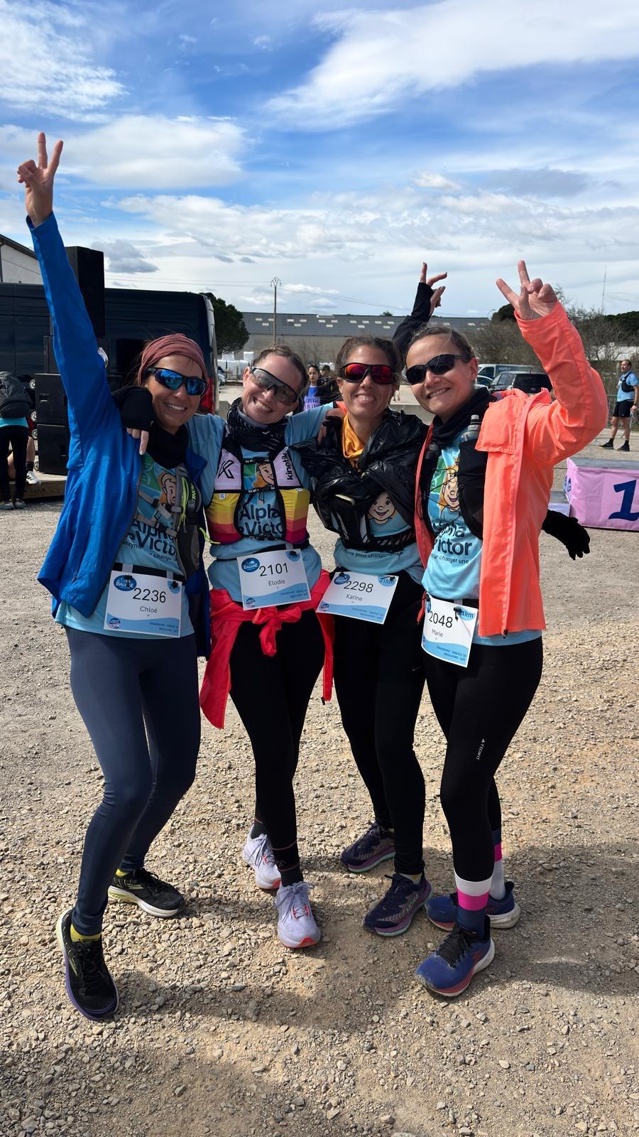 Soutien à Victor lors d'une course