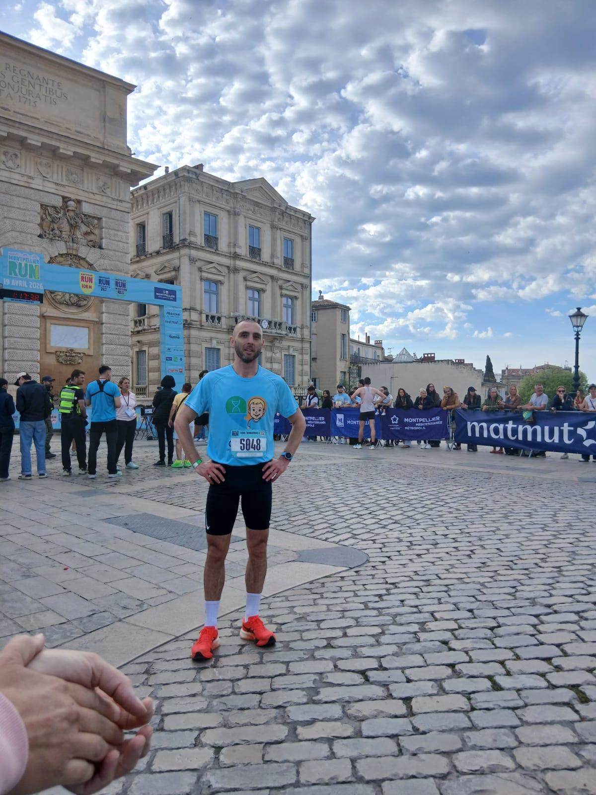Soutien à Victor lors d'une course