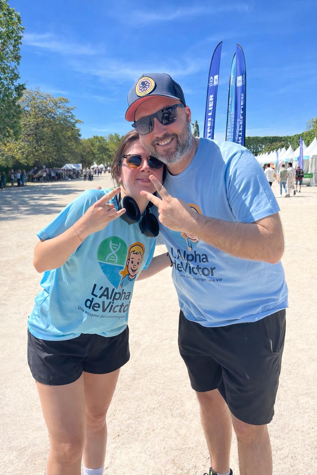 Soutien à Victor lors d'une course