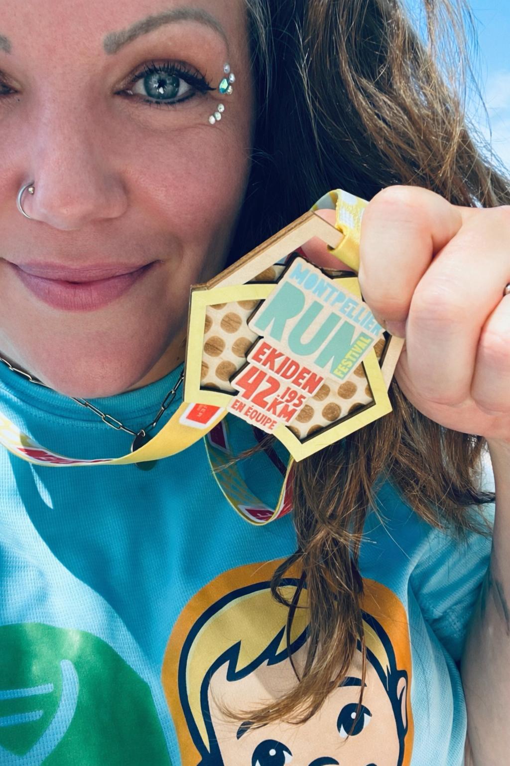 Soutien à Victor lors d'une course